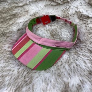 Y2k nwt mossimo striped visor hat